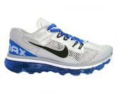 Tênis Nike Air Max 2013 Prata e Azul MOD:10961 Lançamento